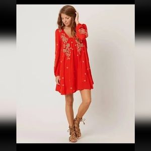 NWT Free People Women's Embroidered Sweet Tennessee Dress Size S